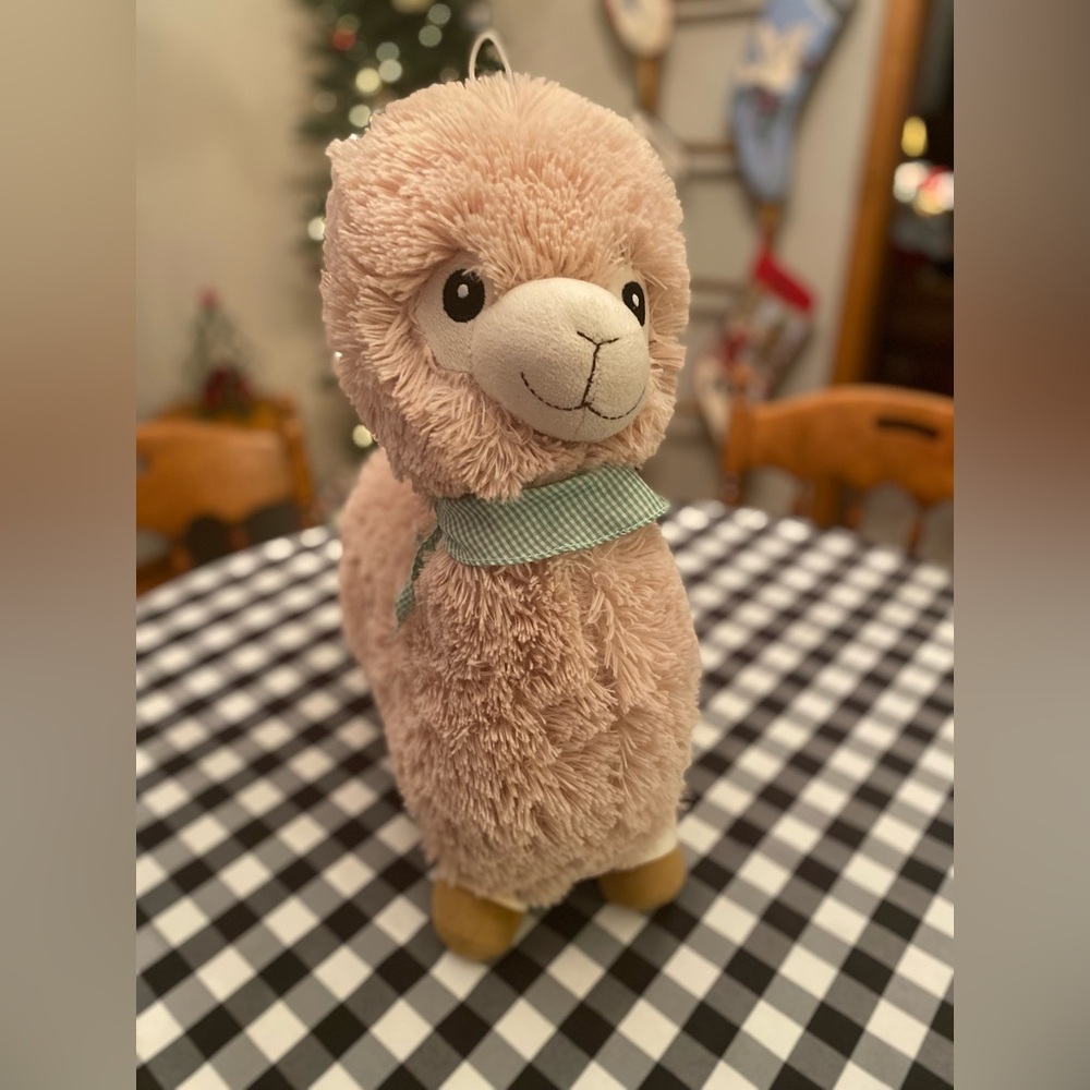 Fiesta GIANT  PLUSH LLAMA LUKE & LUNA SOFT BEIGE TOY LUKE 18.5 INCHES